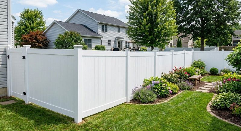 White Pvc Fence Installation in Kansas City, MO